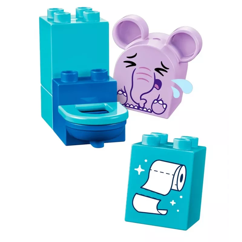 LEGO DUPLO Set de baño divertido 10413 — set de juego de baño para niños pequeños, 15 piezas, edad recomendada 1,5+