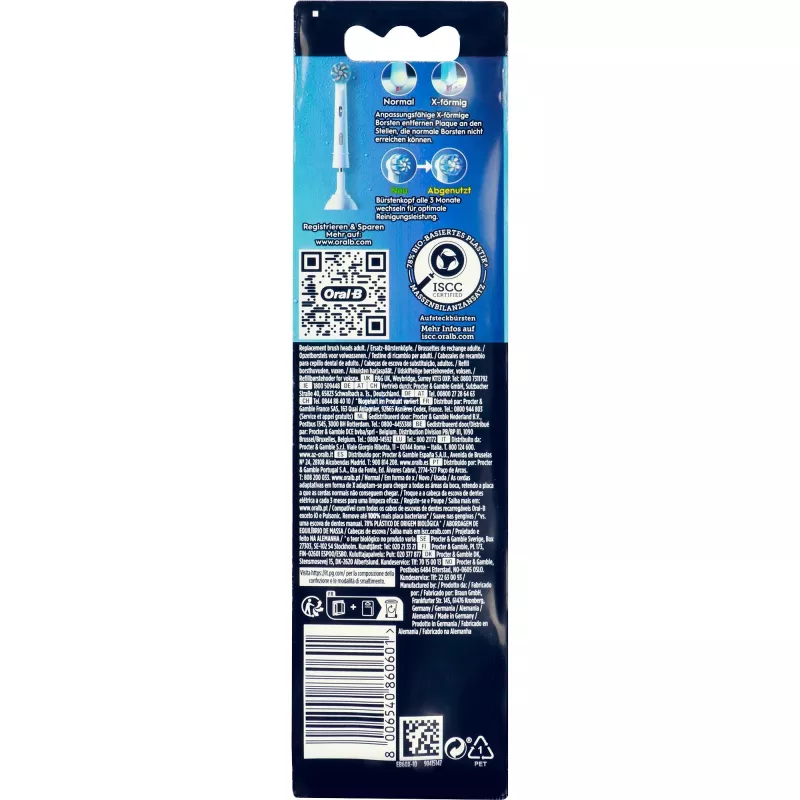 Oral-B Pro Sensitive Clean Cabezales de cepillo de repuesto, 10 uds.
