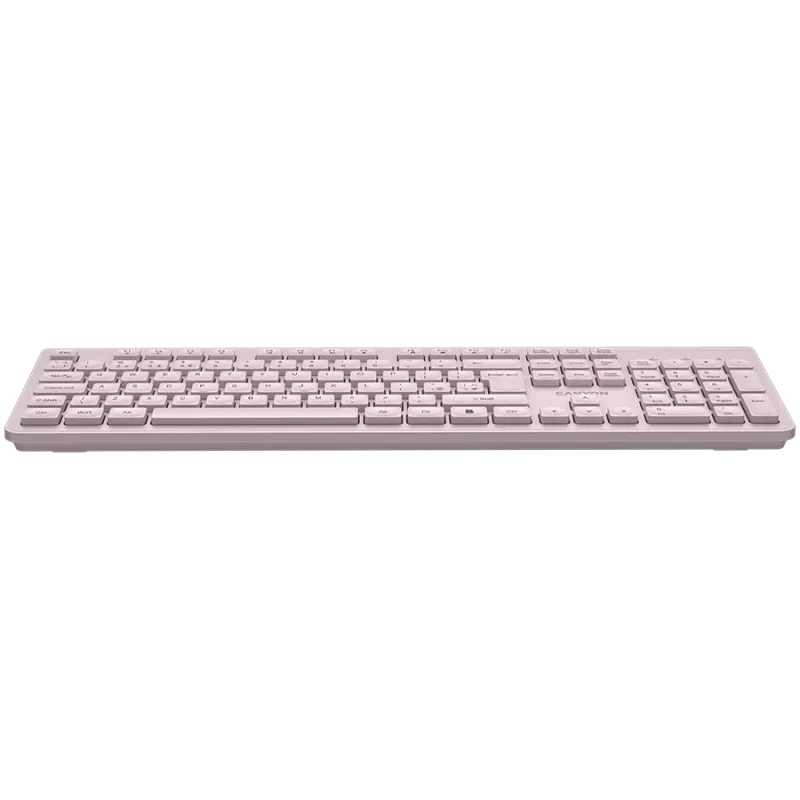 Teclado inalámbrico CANYON HKB-W01 – distribución UK/US, beige, funciona con pilas AAA
