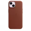 Apple | Funda de piel de 14 con MagSafe | Funda con MagSafe | Apple | iPhone 14 | Piel | Umber