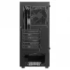 Caja de PC SAVIO Noctis Flow — Cube Mini-ITX/Micro-ATX/ATX, 3x120mm frontal, 1x120mm trasero, 2 bahías de 3,5 pulgadas + 3 de 2,5 pulgadas, cristal templado