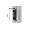 Cerradura electromagnética QOLTEC 52459 12V simétrica con memoria y bloqueo