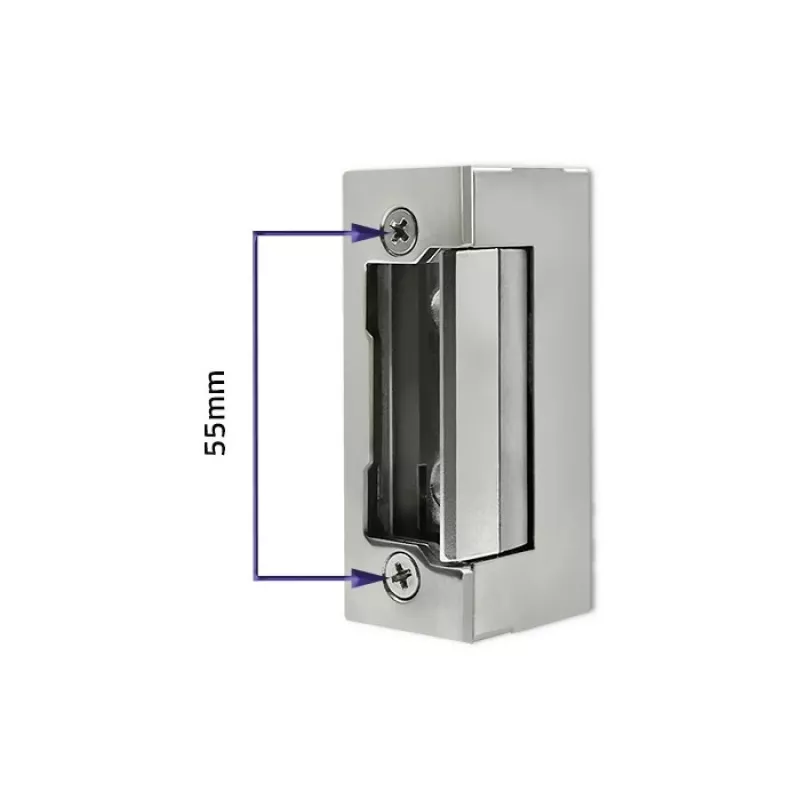 Cerradura electromagnética QOLTEC 52459 12V simétrica con memoria y bloqueo