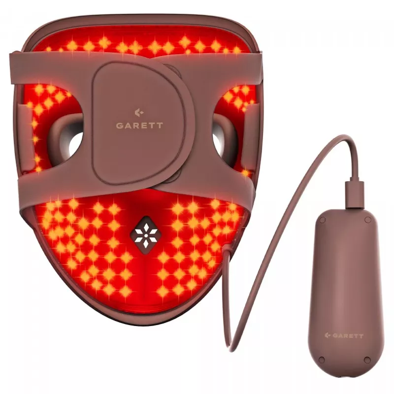 Máscara LED Garett Beauty Skin Ritual Face & Neck, marrón