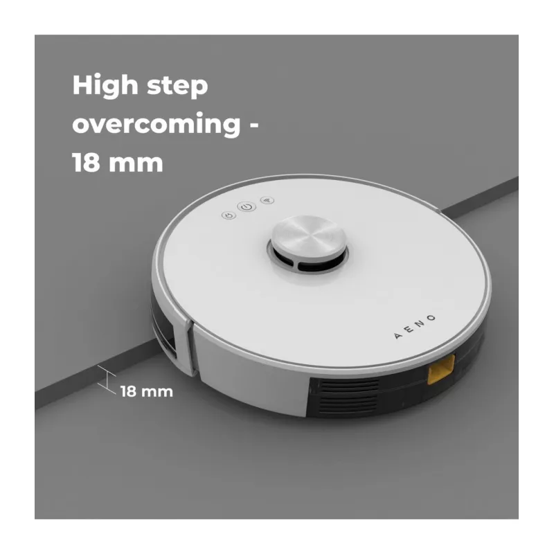 Robot aspirador AENO RC2S: limpieza en húmedo y seco, control inteligente con la app AENO, potente motor japonés Nidec, modo turbo
