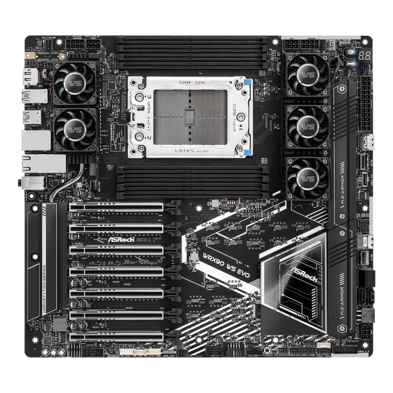 Placa base ASRock WRX90 WS EVO AMD WRX90 Socket sTR5 EEB