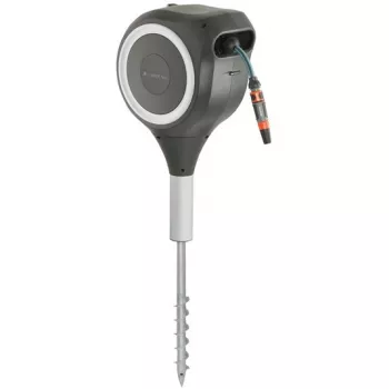 Enrollador de suelo Gardena RollUp Automatic Negro Gris