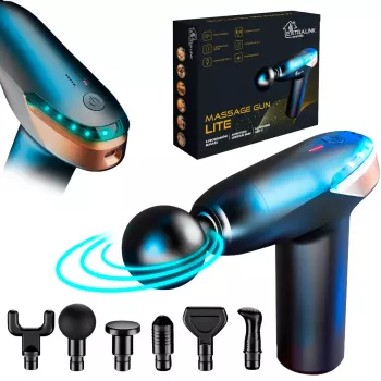 Pistola de masaje Extralink MSG-02-LITE 3200 rpm 6 accesorios