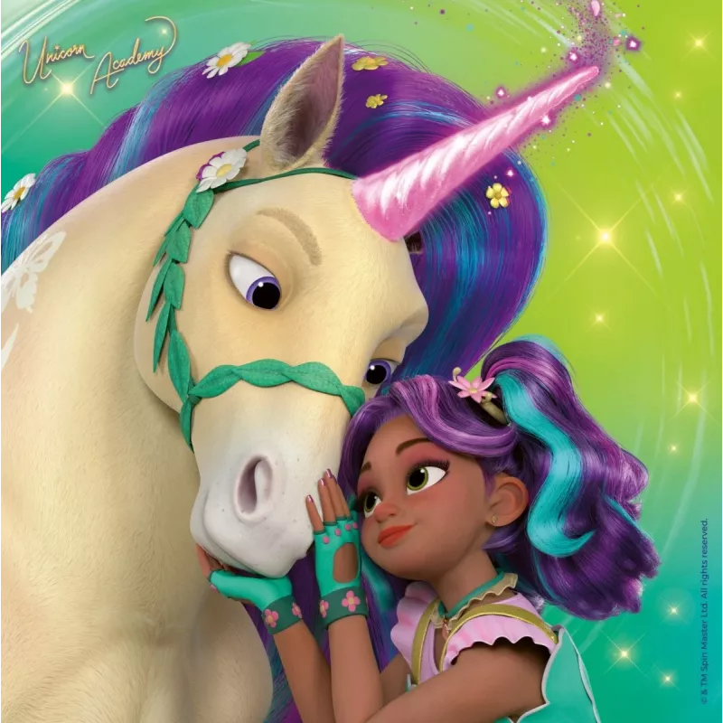 Puzle Ravensburger Unicorn Academy – 3 x 49 piezas, set para niños