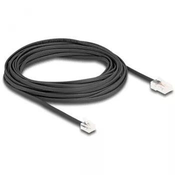 Cable de teléfono DeLOCK conector macho RJ45 a conector macho RJ11 negro 10 m