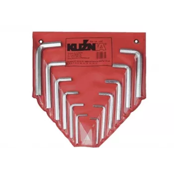 Juego de llaves Allen EPM 12 piezas, tamaños métricos, soporte compacto