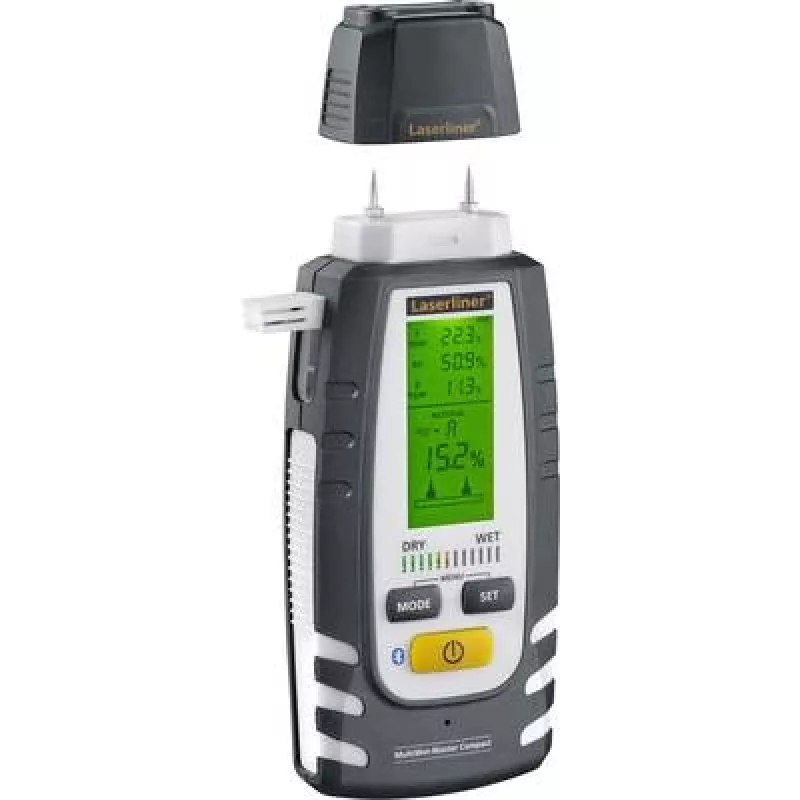 Medidor de humedad Laserliner MultiWet-Master Compact Plus con medición de temperatura