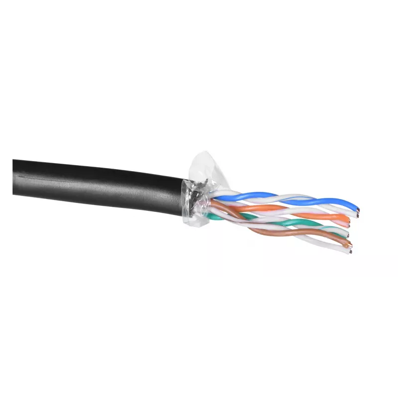 Alantec KIU5OUTS305Q cable de red negro 305 m Cat5e U/UTP (UTP) (KIU5OUTS305Q)