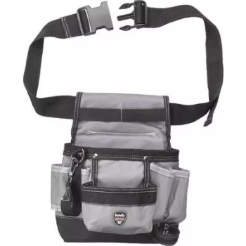 kwb 907710 - Bolsa de cinturón portaherramientas - Negro - Gris - Nylon - 7 bolsillos - 600 D - 7,5 cm (907710)