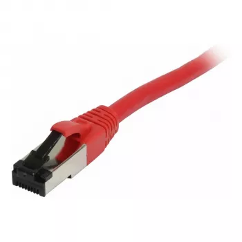 Synergy21 Cable Patch RJ45, CAT8.1 2000 MHz, 0,25 m, Rojo, S-STP(S/FTP), TPE/LSZH(SuperFlex), AWG26,