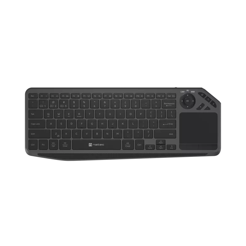 Natec Turbot 2 | Teclado | Inalámbrico | US | Bluetooth | Negro/Gris