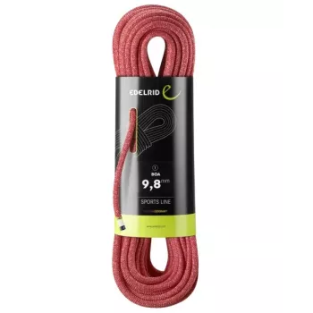 Cuerda de escalada Edelrid 710790802000 roja 80000 mm 9,8 mm poliamida