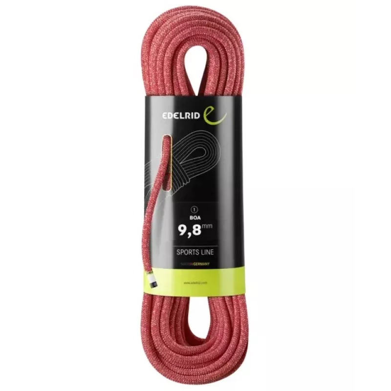 Cuerda de escalada Edelrid 710790802000 roja 80000 mm 9,8 mm poliamida