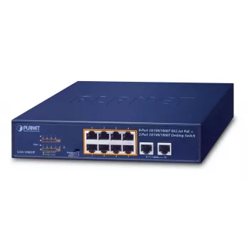 Switch no gestionado PLANET GSD-1008HP