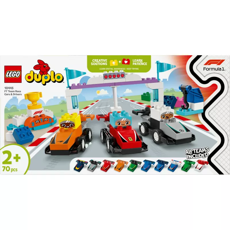 LEGO DUPLO 10445 Coche de carreras y piloto del equipo F1