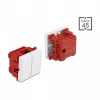 Interruptor de presión DELOCK Easy 45 1P blanco — 250 V AC, 10 A, 45×45×37 mm