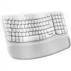 Logitech Wave Keys Teclado con reposamuñecas acolchado inalámbrico Bluetooth LE QWERTY blanco roto (PAN)