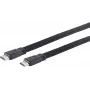 Cable HDMI ShiverPeaks 77470-0.5plano 0,5 m — conector plano, cable HDMI corto