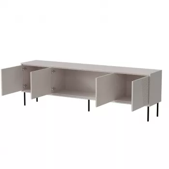 Mueble RTV ABI 4D 200x38x62 cashmere mate