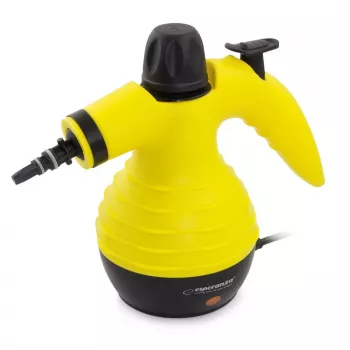 Limpiador de vapor portátil ESPERANZA EHS001 — 0,35 L, 900 W, 3 bar, 115 °C, 40 g/min, incluye boquillas para suelos/ tapicerías/ cepillos