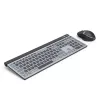 Conjunto de teclado y ratón inalámbrico multidispositivo HAMA WKM-750 — negro, conectividad inalámbrica