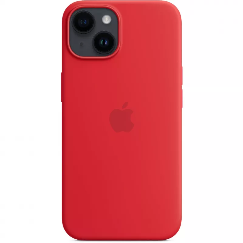 Apple iPhone 14 Funda de silicona con MagSafe, (PRODUCT)Rojo