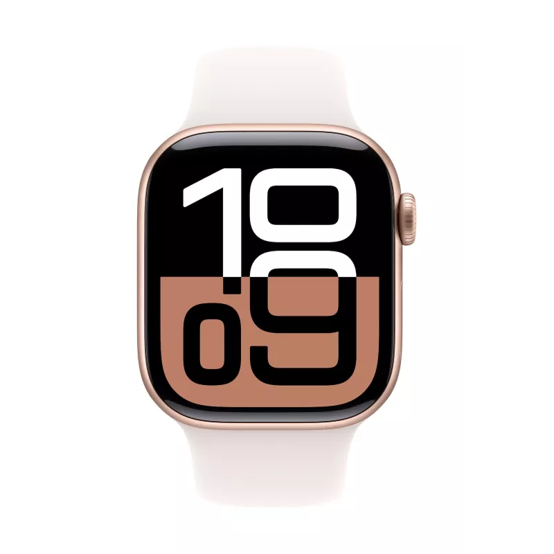 Watch Series 10 GPS 42 mm Caja de aluminio oro rosa con correa Sport Light Blush - S/M