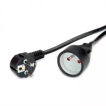 Cable de alimentación negro VALUE 19.99.1170 3 m CEE7/7 CEE7/5