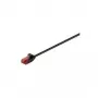 Wentronic Goobay Cable de parcheo delgado CAT 6, U/UTP, negro, 0,15 m - material de cobre (71547)