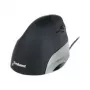 BakkerElkhuizen Evoluent Standard, diestro, diseño vertical, óptico, USB Type-A, 1500 DPI, negro, gris, plata