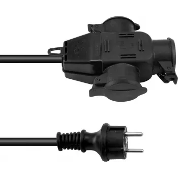 Cable alargador EUROLITE 3024701D 3x2,5 mm², 3 m, cable prolongador de corriente