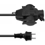 Cable alargador EUROLITE 3024701D 3x2,5 mm², 3 m, cable prolongador de corriente