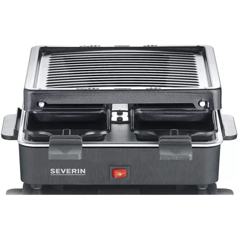 Raclette Grill mini Severin 4 pequeñas sartenes antiadherentes 600 W