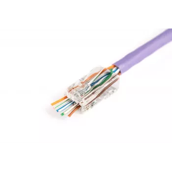 Conector macho RJ45 Digitus X-ML-6U-EZ transparente conector 100 unidades