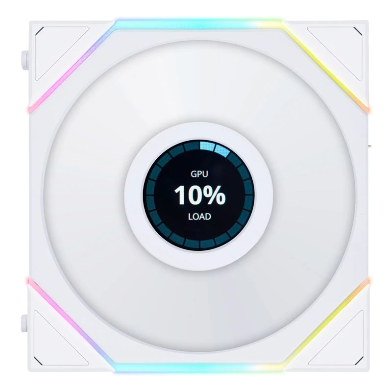 LIAN LI UNI FAN TL LCD ventilador para carcasa ARGB de 120mm - blanco pack de 3