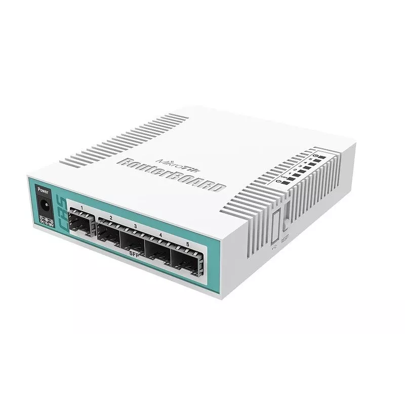 Switch de red Mikrotik CRS106-1C-5S Gigabit Ethernet (10/100/1000) Power over Ethernet (PoE) Blanco