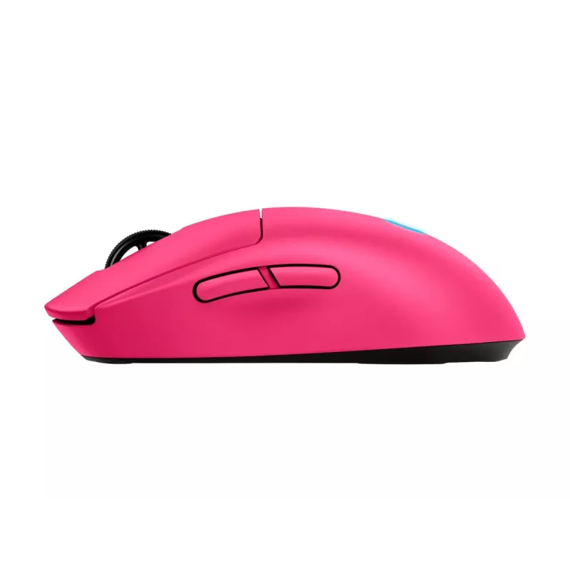 Logitech G PRO 2 - Ratón - Gaming - para diestros y zurdos - óptico - 8 botones - inalámbrico, con cable - 2,4 GHz, USB - receptor USB Logitech LIGHTSPEED - rosa (910-007310)