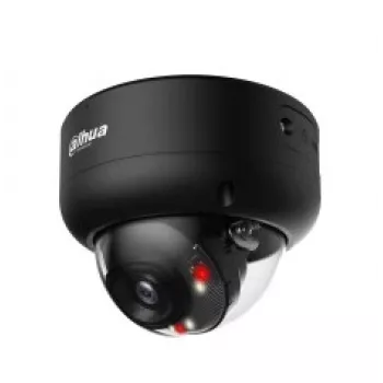 Cámara de vigilancia IP domo Dahua WizSense IPC-HDBW3849E-AS-IL — 3840×2160, montaje en techo, con cable, negra