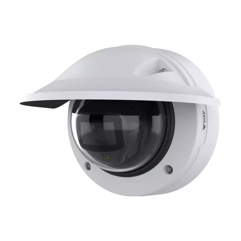 Cámara de vigilancia IP Axis P3278-LVE — domo, 3840×2160, interior y exterior, montaje en techo/pared, CMOS de 1/1,8 inch, 0,03 lx, 103° H