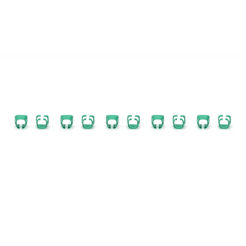 DIGITUS - Clips para cables con codificación por colores - para cables de parcheo - verde (paquete de 100) (A-CC-G)