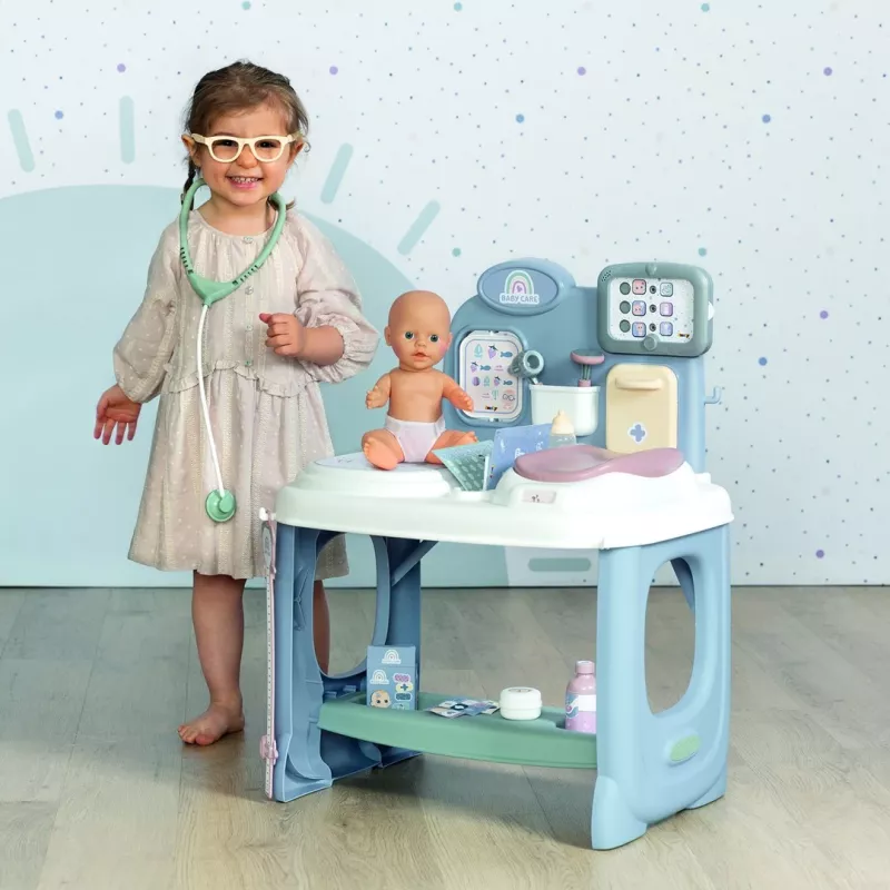 Smoby Baby Care Center Modelo 2024 240305 con accesorios y funciones interactivas