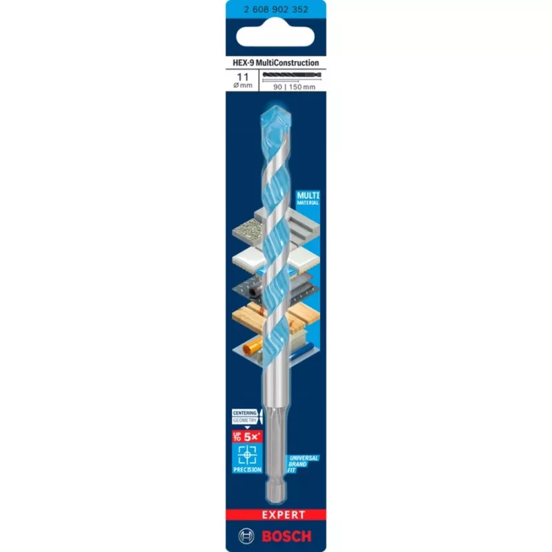 Broca Bosch Expert HEX-9 Multi Construction Ø11 mm, mango hexagonal