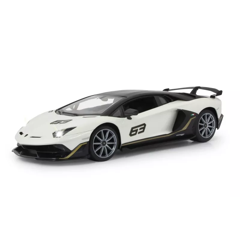 Jamara Lamborghini Aventador SVJ Performance 1:14 blanco 2,4 GHz A – coche deportivo – motor eléctrico – 1:16 – Ready-to-Run (RTR) – blanco – niños (405172)