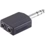 Conector de cable ShiverPeaks BS57072 6,3 mm negro acero inoxidable
