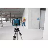 Láser rotativo GRL 300 HV Professional azul/negro, línea láser roja y punto de plomada, con soporte WM 4 y receptor láser LR 1, en maletín